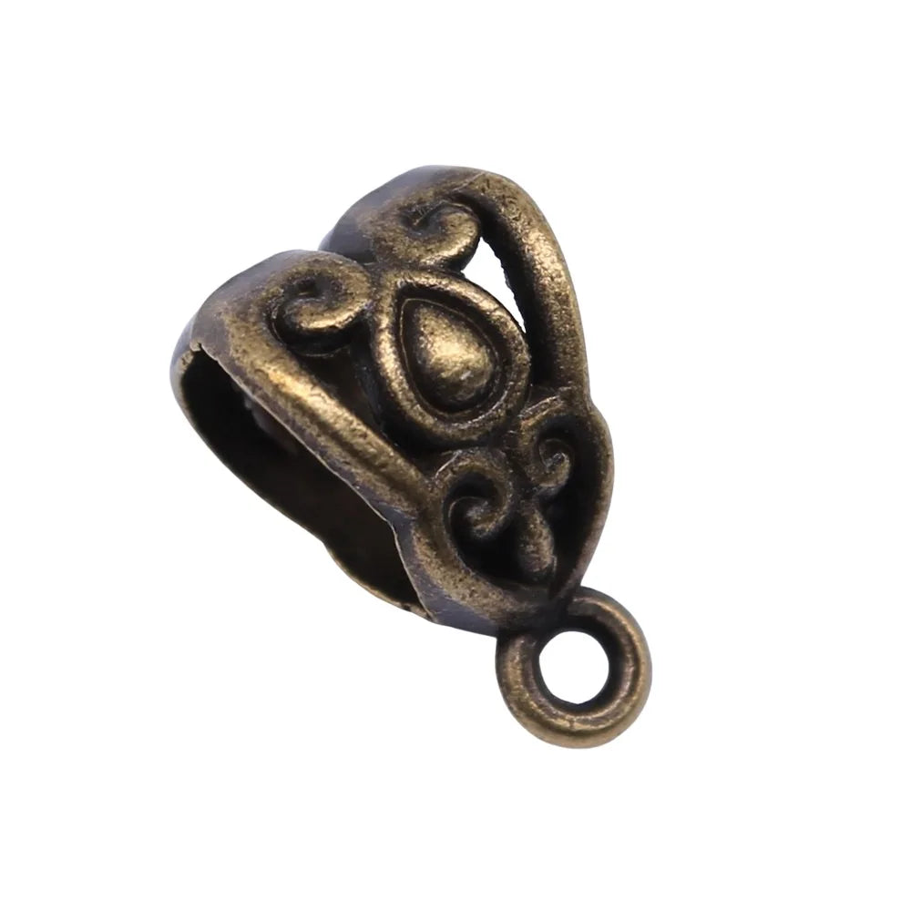 13x8mm 0.9g Multi Color Zinc Alloy Small Connector Bail Charm Findings for DIY Handmade Jewelry Making