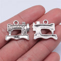 20x17mm 2g Multicolor Zinc Alloy Sewing Machine Charm Pendant for DIY Jewelry Making
