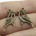 27x11mm 0.9g Multicolor Zinc Alloy Little Bird Charm Pendant for DIY Necklace Bracelet Jewelry