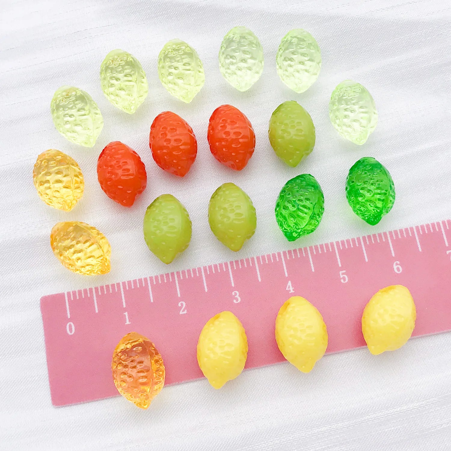 Acrylic 3D Lemon Loose Beads for DIY Bracelet Necklace Phone Strap Jewelry
