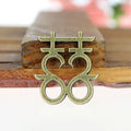 25x22MM Gold Zinc Alloy Double Happiness Charm Pendant for DIY Necklace Bracelet Jewelry Making
