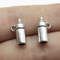 15x5x5mm 1.1g Multicolor Zinc Alloy Baby Bottle Charm Pendant for DIY Bracelet Necklace Making