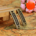 35x10MM Antique Silver Zinc Alloy Letter Charm Pendant for DIY Necklace Bracelet Jewelry Making