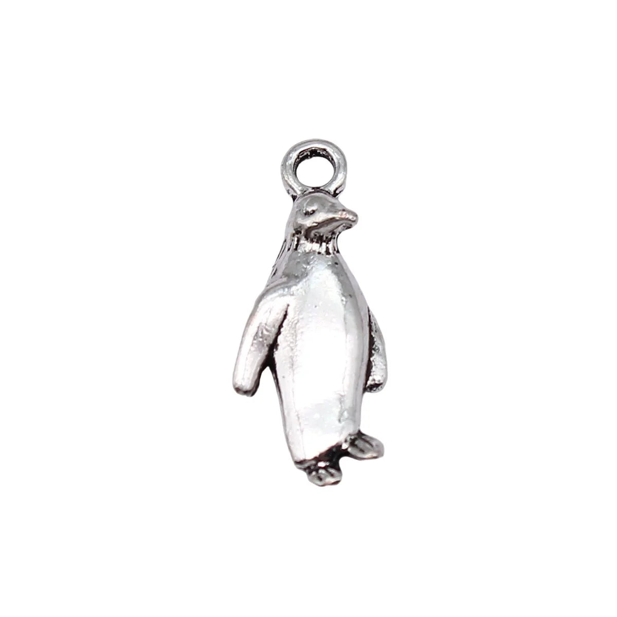 23x10mm 1.6g Antique Silver Zinc Alloy Penguin Charm Pendant for DIY Necklace Bracelet Jewelry Making