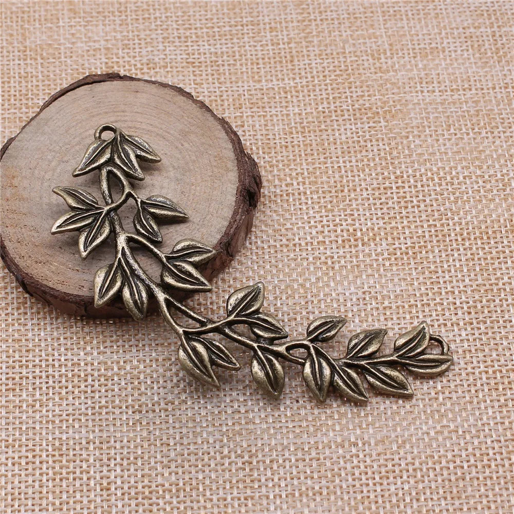 87x38mm 11.3g Multi Color Zinc Alloy Tree Branch Connector Charm for DIY Necklace Bracelet Making