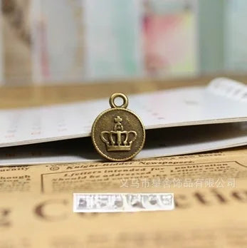 18x14MM Zinc Alloy Crown Charm Pendant for DIY Necklace Bracelet Jewelry Making