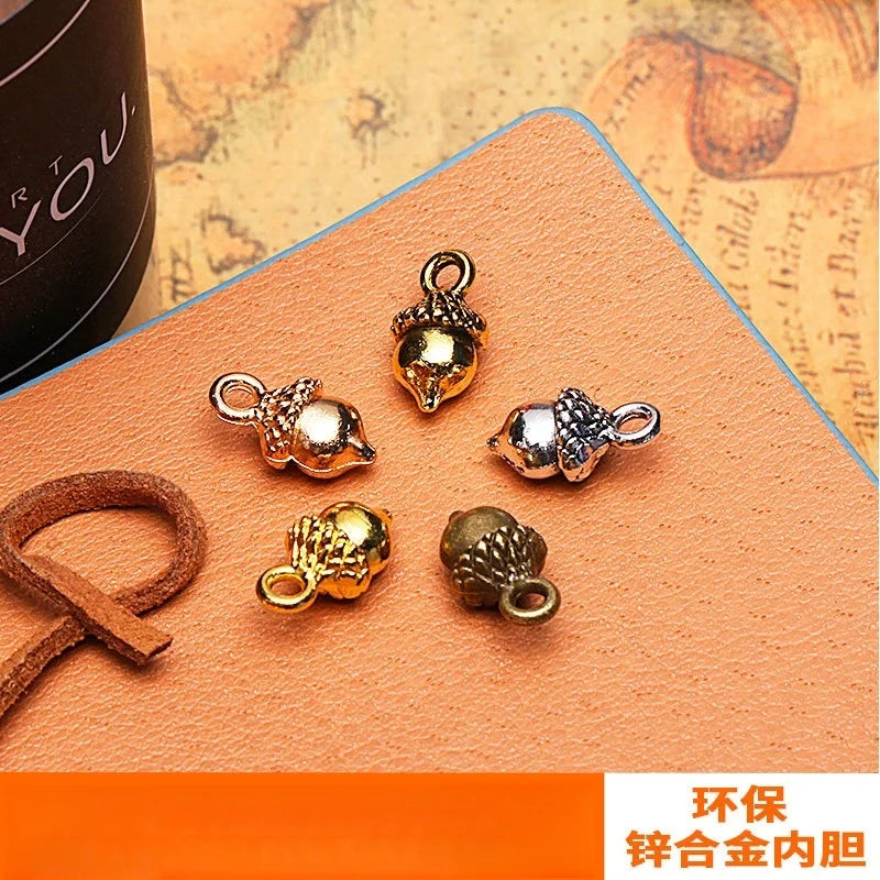 13x8MM Zinc Alloy Acorn Charm Pendant for DIY Necklace Bracelet Jewelry Making