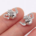 12x16mm 2.1g Antique Silver Zinc Alloy Teapot Charm Pendant for DIY Miniature Scene Jewelry Making