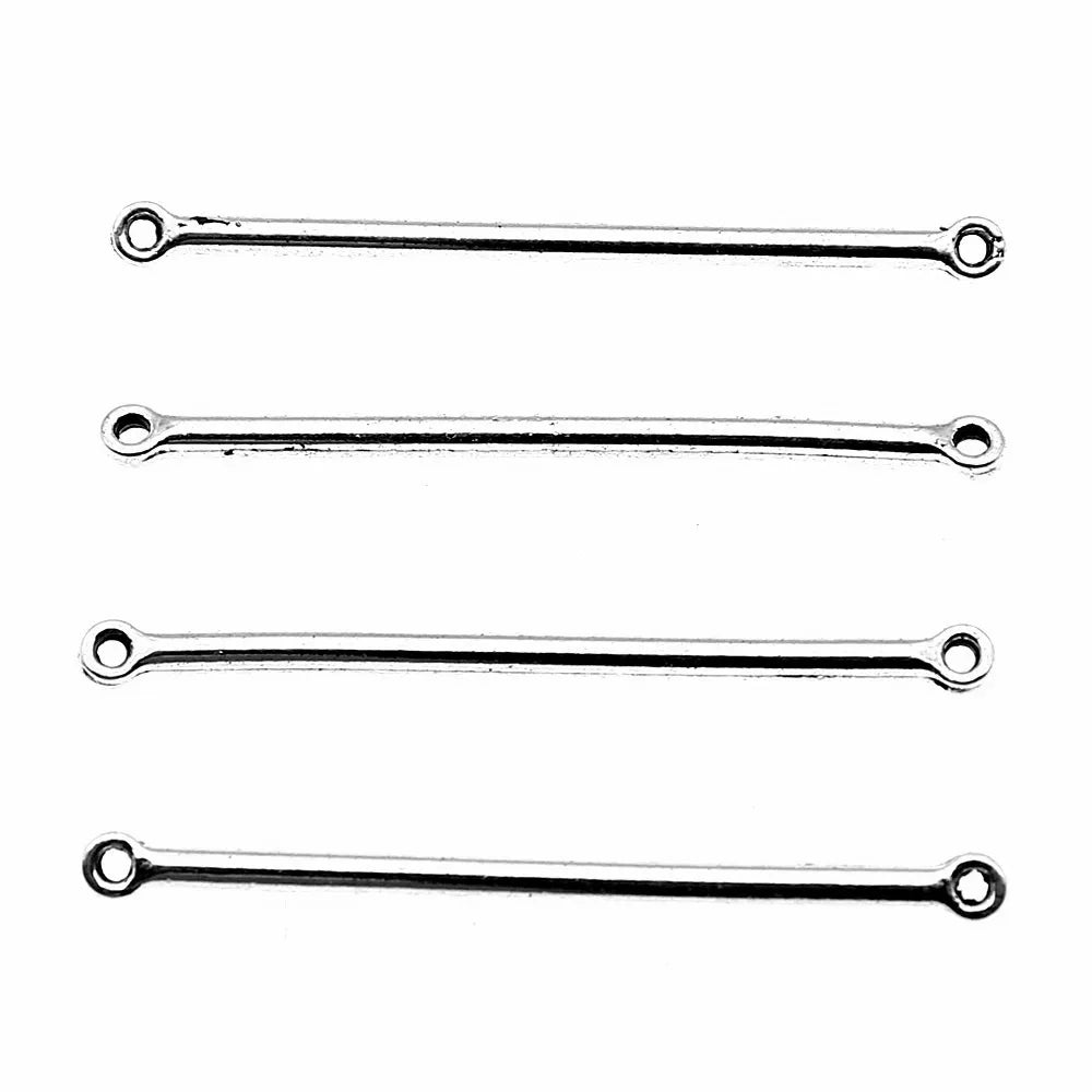 2x34mm 0.6g Multicolor Zinc Alloy Long Bar Connector Charm for DIY Bracelet Necklace Jewelry Making