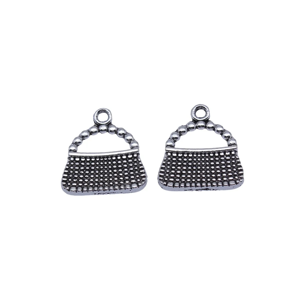 16x15mm 1.5g Antique Silver Zinc Alloy Handbag Charm Pendant for DIY Bracelet Necklace Jewelry