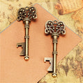 76x26mm Zinc Alloy Key Charm Pendant for DIY Necklace Bracelet Jewelry Making