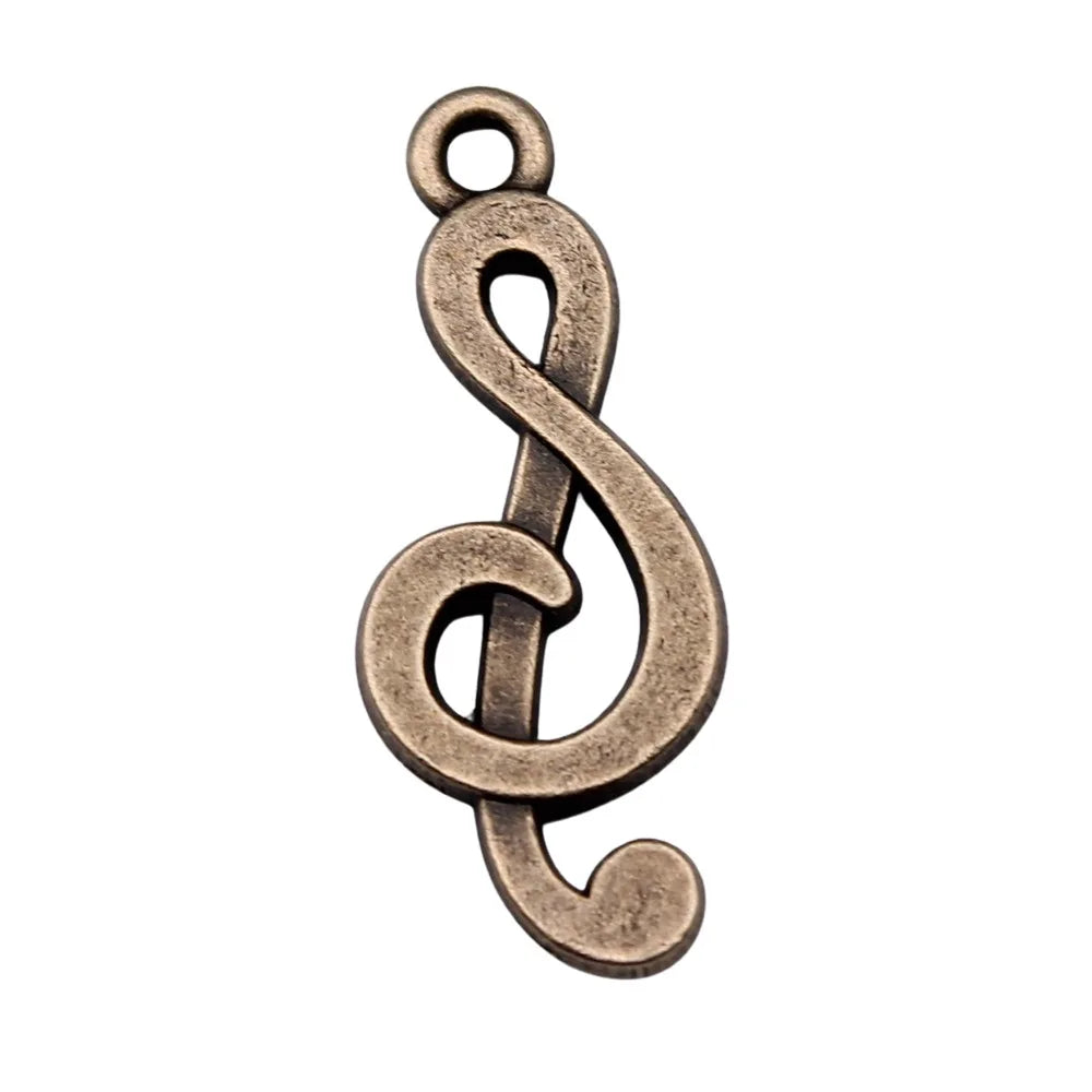 28x11mm 1.67g Multicolor Zinc Alloy Music Note Charm Pendant for DIY Necklace Bracelet Jewelry Making