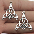 25x29mm 1.4g Antique Silver Zinc Alloy Openwork Earring Connector Charms for DIY Earring Making