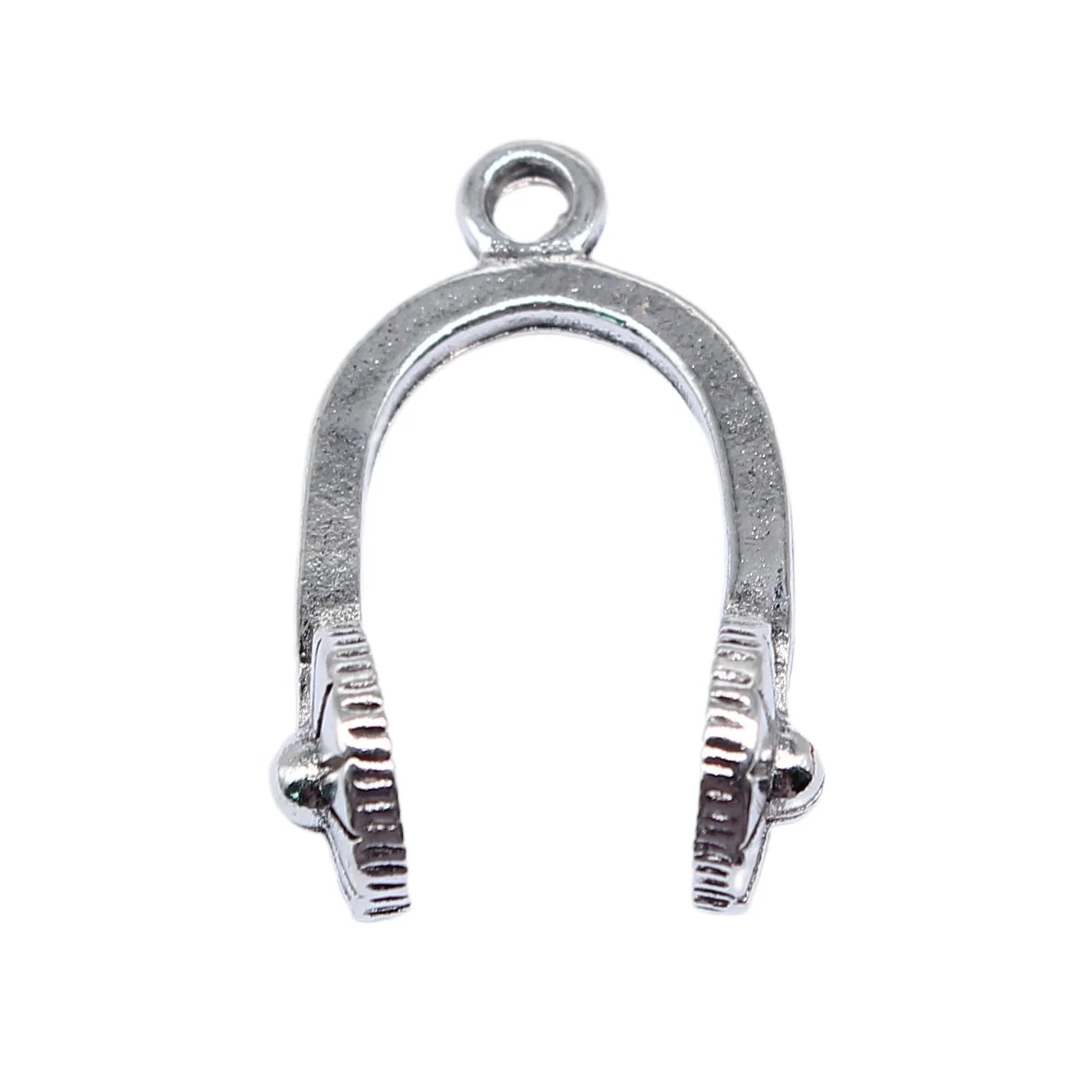 26x17mm 2.7g Antique Silver Zinc Alloy Headphones Charm Pendant for DIY Bracelet Necklace Jewelry Making
