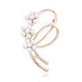 Elegant Pearl Rope Knot Brooch With Rhinestone Alloy Bow, Women's Lapel Pin Corsage Suit Accessory Gift