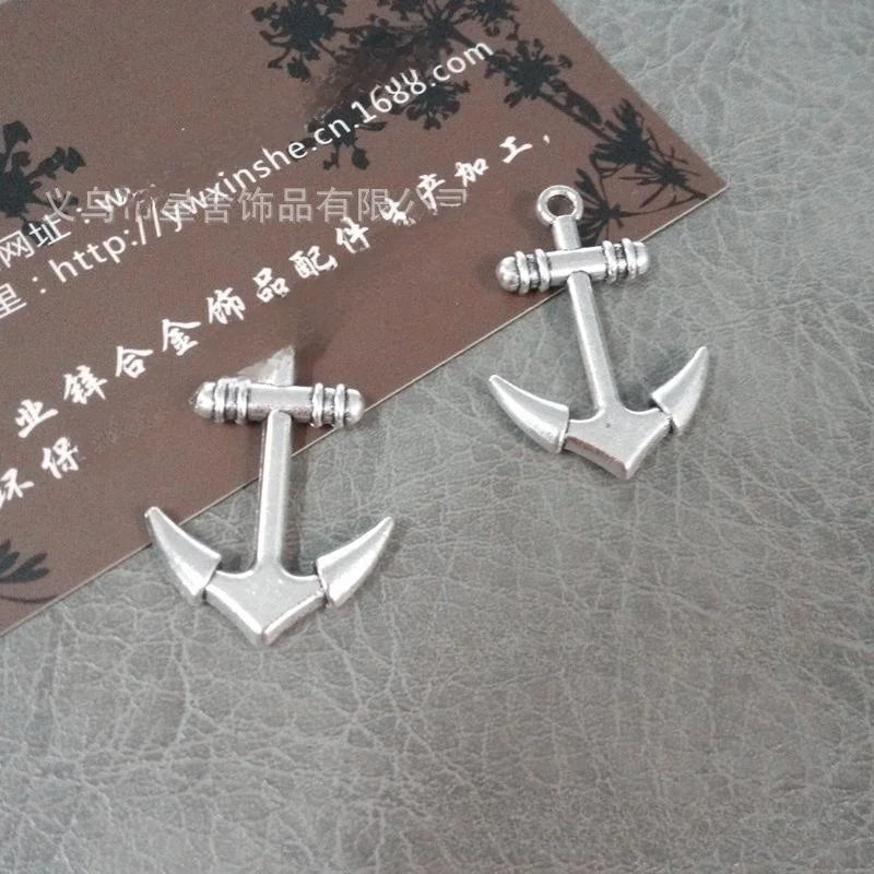 28x20MM Antique Silver Zinc Alloy Charm Pendant for DIY Necklace Bracelet Jewelry Making