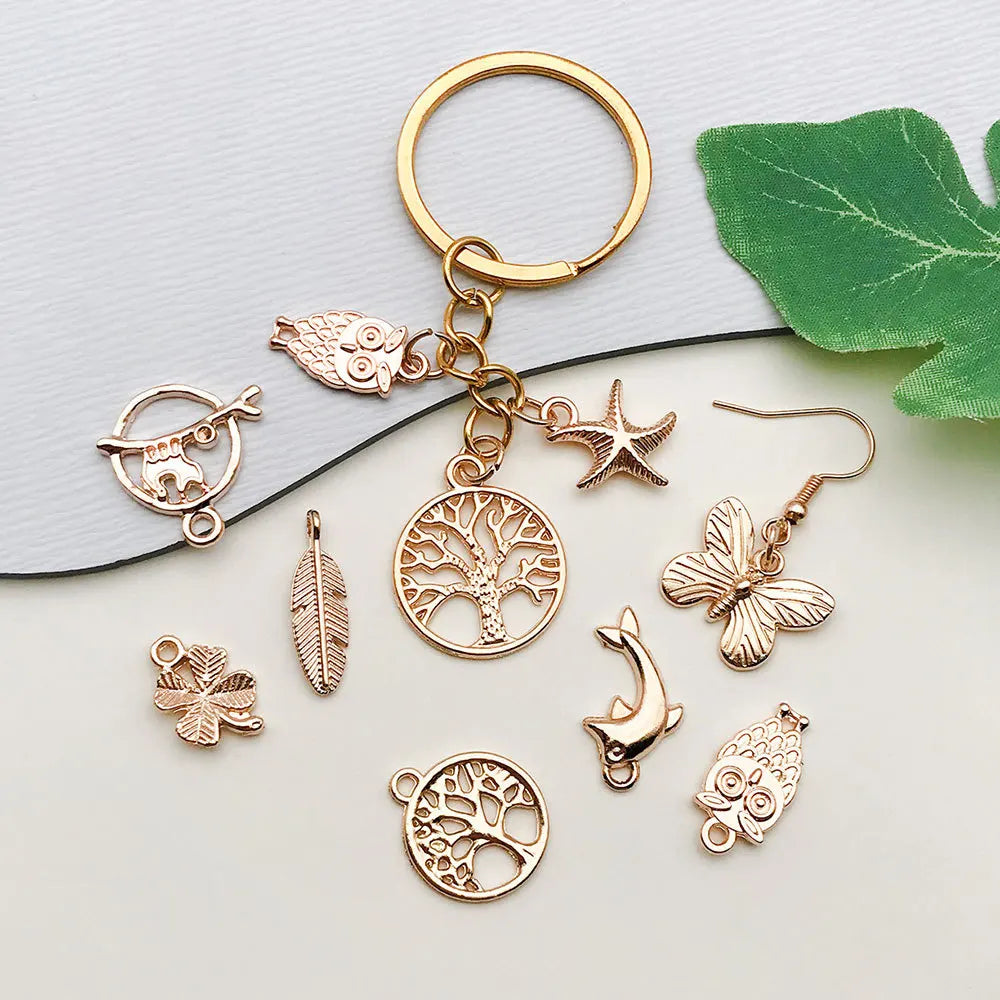 KC Gold Zinc Alloy Vintage Charm Pendant for DIY Bracelet Necklace Jewelry Making