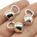 18x11x11mm 6.7g Multicolor Zinc Alloy Kettlebell Charm Pendant for DIY Fitness Jewelry Making
