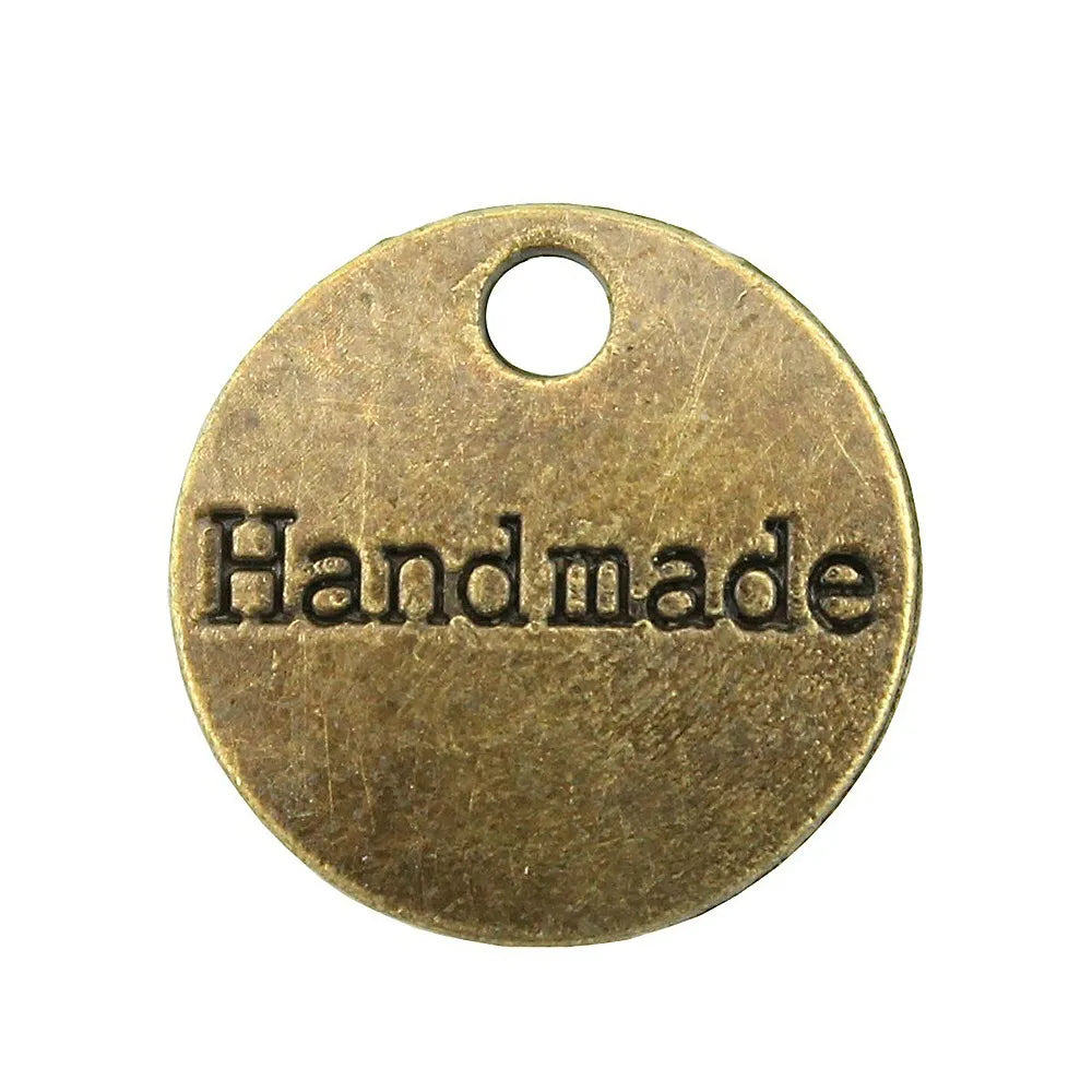 14mm 1.2g Zinc Alloy handmade Letter Charm Pendant for Bracelet Necklace Jewelry Making