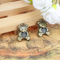 20x15MM Antique Silver Zinc Alloy Bear Charm Pendant for DIY Necklace Bracelet Jewelry Making