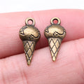 19x8x4mm 1g Multicolor Zinc Alloy Ice Cream Charm Pendant for DIY Bracelet Necklace Making