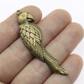 58x16mm 3.5g Multicolor Zinc Alloy Bird Charm Pendant for Flying Animal Theme DIY Jewelry Making