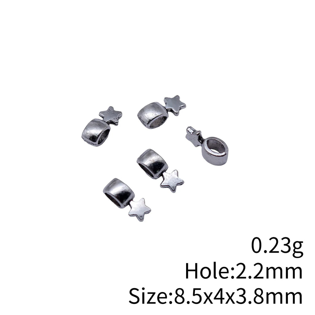 8.5x4x3.8mm 0.23g Antique Silver Zinc Alloy Small Star Charm Pendant for Necklace Bracelet DIY Jewelry