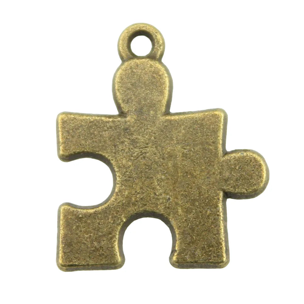 23x20mm 2g Zinc Alloy Puzzle Charm Pendant for DIY Necklace Bracelet Jewelry Accessories