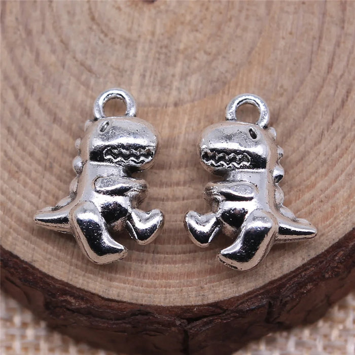 12x15mm 2.3g Multicolor Zinc Alloy Dinosaur charm pendant for necklace bracelet DIY jewelry making