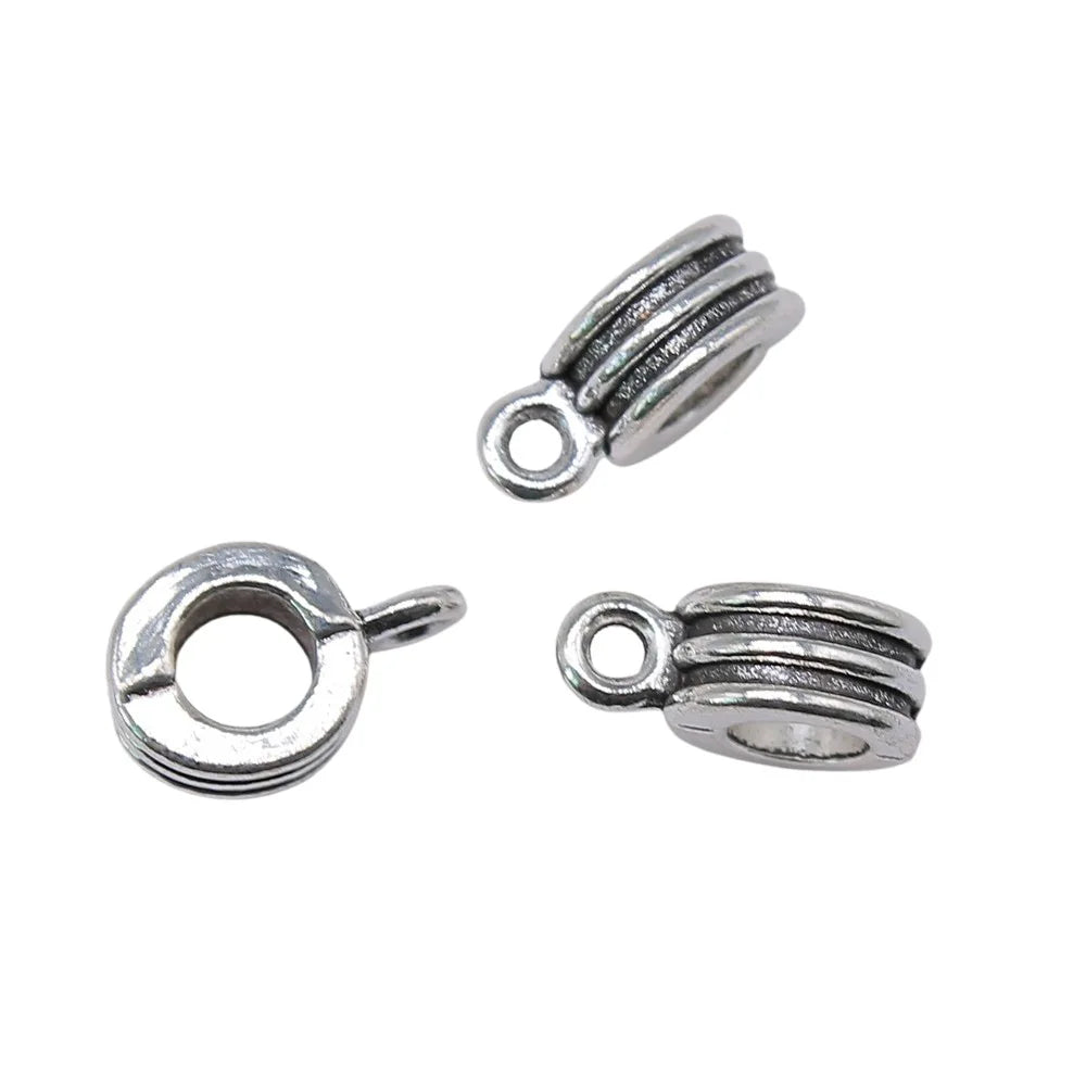 12x7x4mm 1.1g Multi-Color Zinc Alloy Pendant Bail Connectors for DIY Necklace Charm Jewelry Making