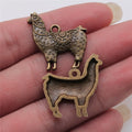 26x26mm 2.5g Multicolor Zinc Alloy Alpaca Charm Pendant for DIY Necklace Bracelet Jewelry Making