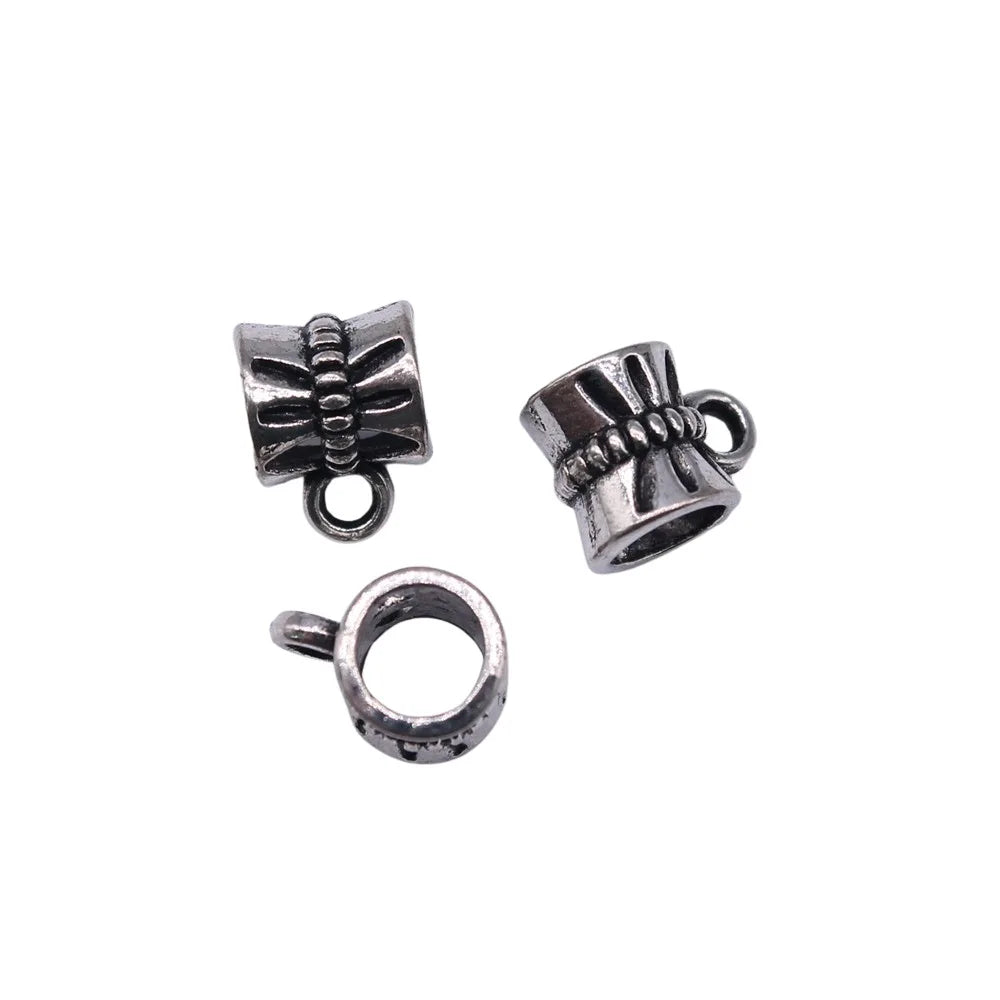 10x7x7mm 0.5g Multi Color Zinc Alloy Three Way Bail Pendant Connector for DIY Necklace Bracelet Making