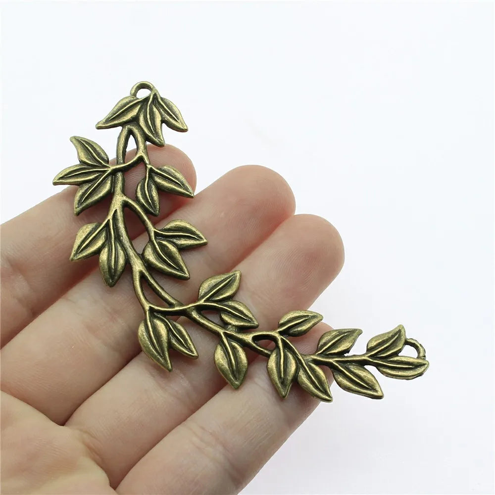 87x38mm 11.3g Multi Color Zinc Alloy Tree Branch Connector Charm for DIY Necklace Bracelet Making