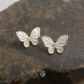 Elegant Sweet Forest Style Zircon Butterfly Drop Earrings Copper