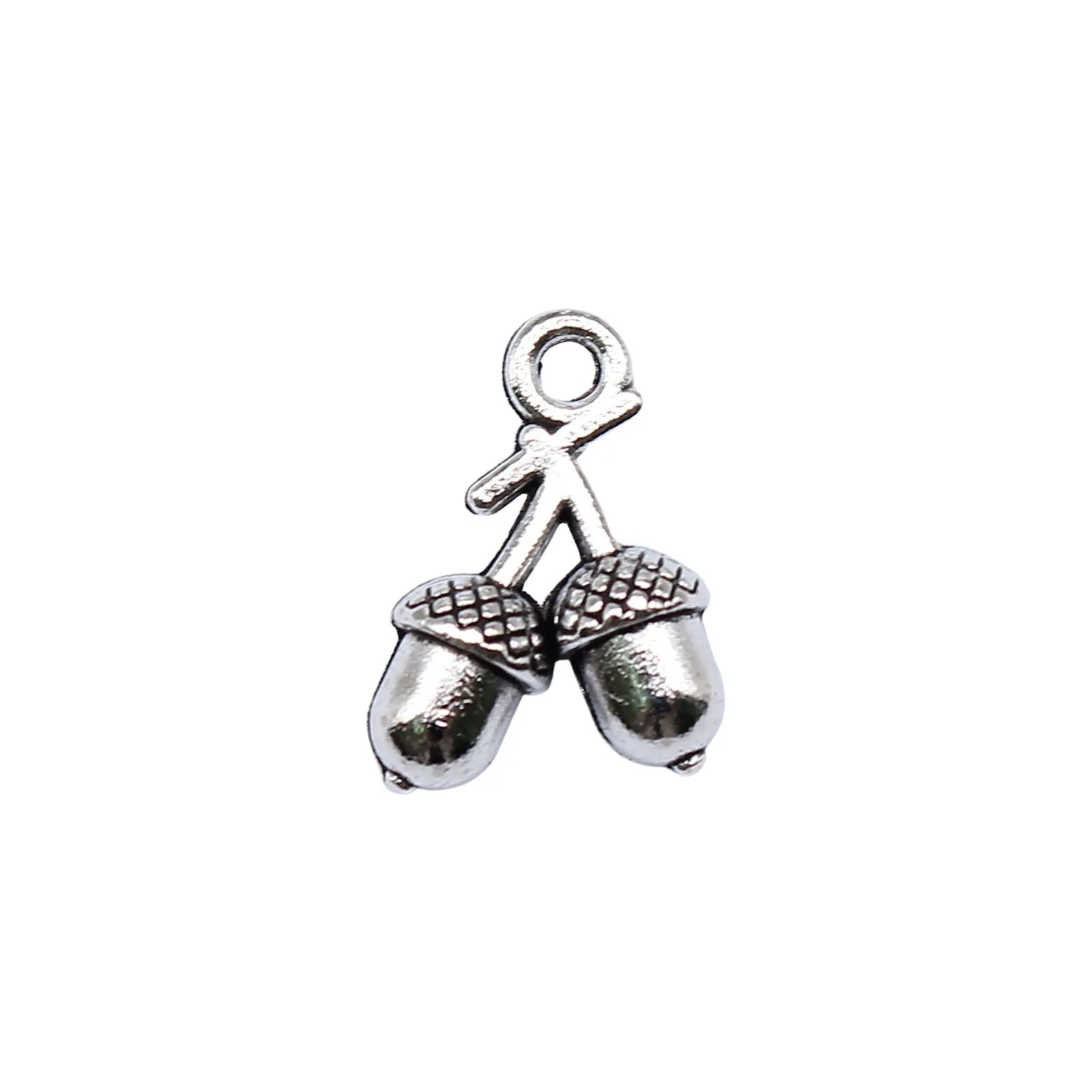 14x10mm 1.1g Multicolor Zinc Alloy Hazelnut Charm Pendant for DIY Food Theme Jewelry Making