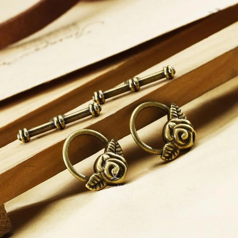 17MM Antique Silver Zinc Alloy Rose Charm Pendant for DIY Necklace Bracelet Jewelry Making
