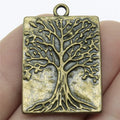 32x22mm 5g Multi Color Zinc Alloy Tree of Life Charm Pendant for DIY Necklace Bracelet Making