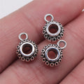 9x12mm 1.1g Antique Silver Zinc Alloy Decorative Pendant Bail Connector for DIY Jewelry Making