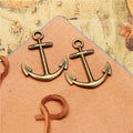 32x25MM Antique Silver Zinc Alloy Anchor Charm Pendant for DIY Necklace Bracelet Jewelry Making