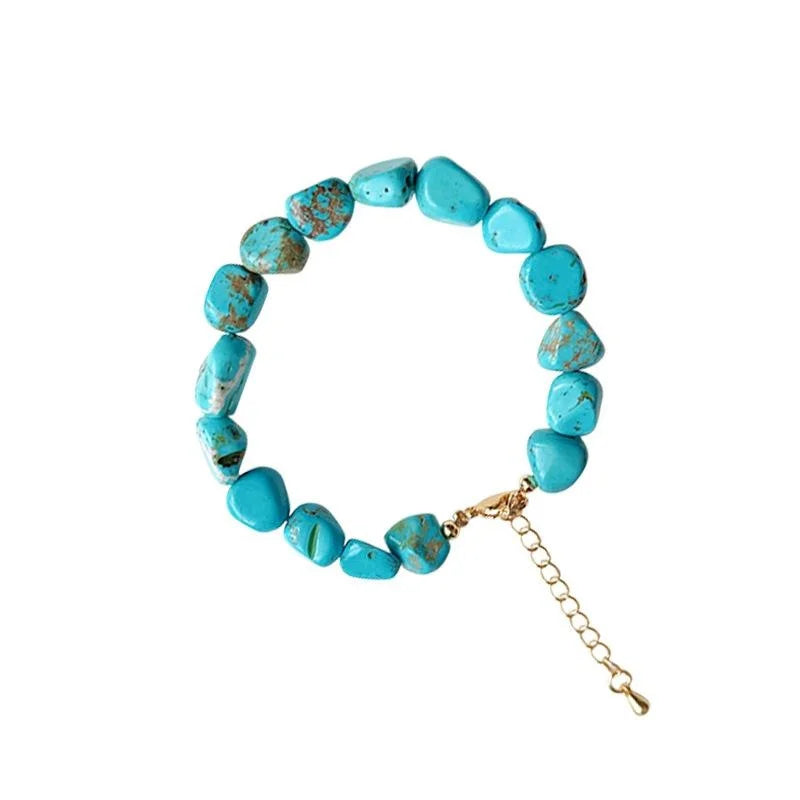Natural Stone Handmade Irregular Geometric New Chinese Style Bracelet For Women