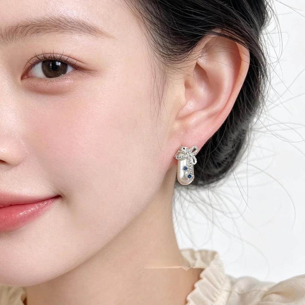 Original Design Magic Potion Bottle Geometric Copper Zircon Stud Earrings For Women