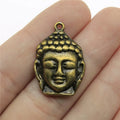 29x19mm 2.5g Multicolor Zinc Alloy Buddha Head Charm Pendant for Necklace Bracelet Jewelry Making
