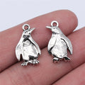 20x12mm 1.6g Antique Silver Zinc Alloy Penguin Charm Pendant for DIY Necklace Bracelet Jewelry Making