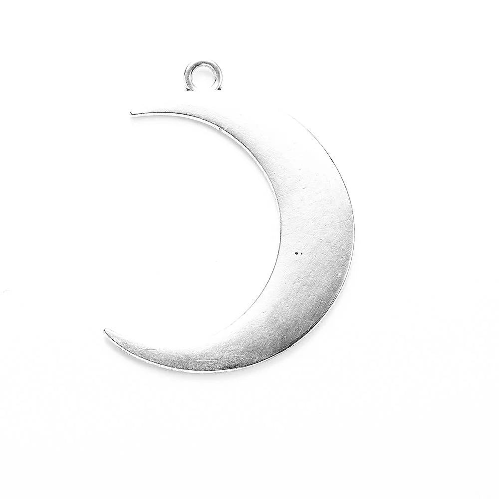 43x32MM Zinc Alloy Moon Double Sided Charm Pendant for DIY Necklace Bracelet Jewelry Making