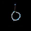 14K Gold Plated Glass Moonstone Pearl Bracelet French Vintage Geometric Circle Jewelry