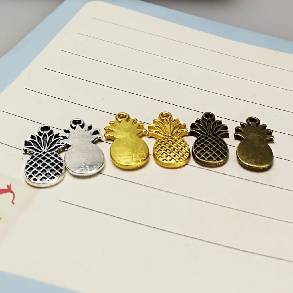 17x9MM Zinc Alloy Pineapple Charm Pendant for DIY Necklace Bracelet Jewelry Making