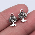 13x8mm 0.4g Antique Silver Zinc Alloy Tree Charm Pendant for DIY Necklace Bracelet Jewelry Making