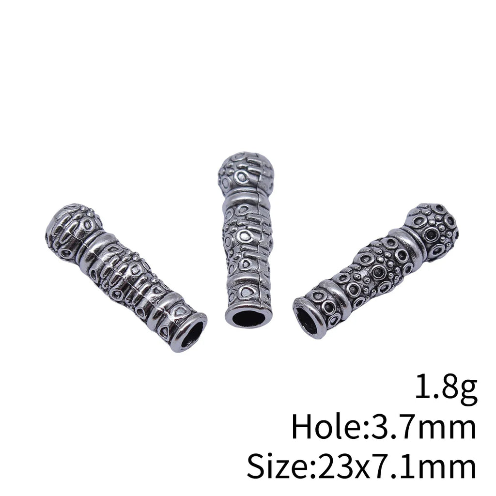 23x7.1mm 1.8g Multicolor Zinc Alloy Gourd Head Spacer Beads for Rosary Prayer Bead Jewelry Making