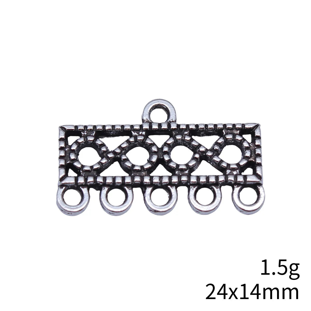 24x14mm 1.5g Multi Color Zinc Alloy Earring Connector Charm Findings for DIY Earrings Jewelry Making