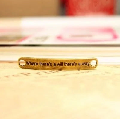 44x7MM Zinc Alloy Charm Pendant for DIY Necklace Bracelet Jewelry Making
